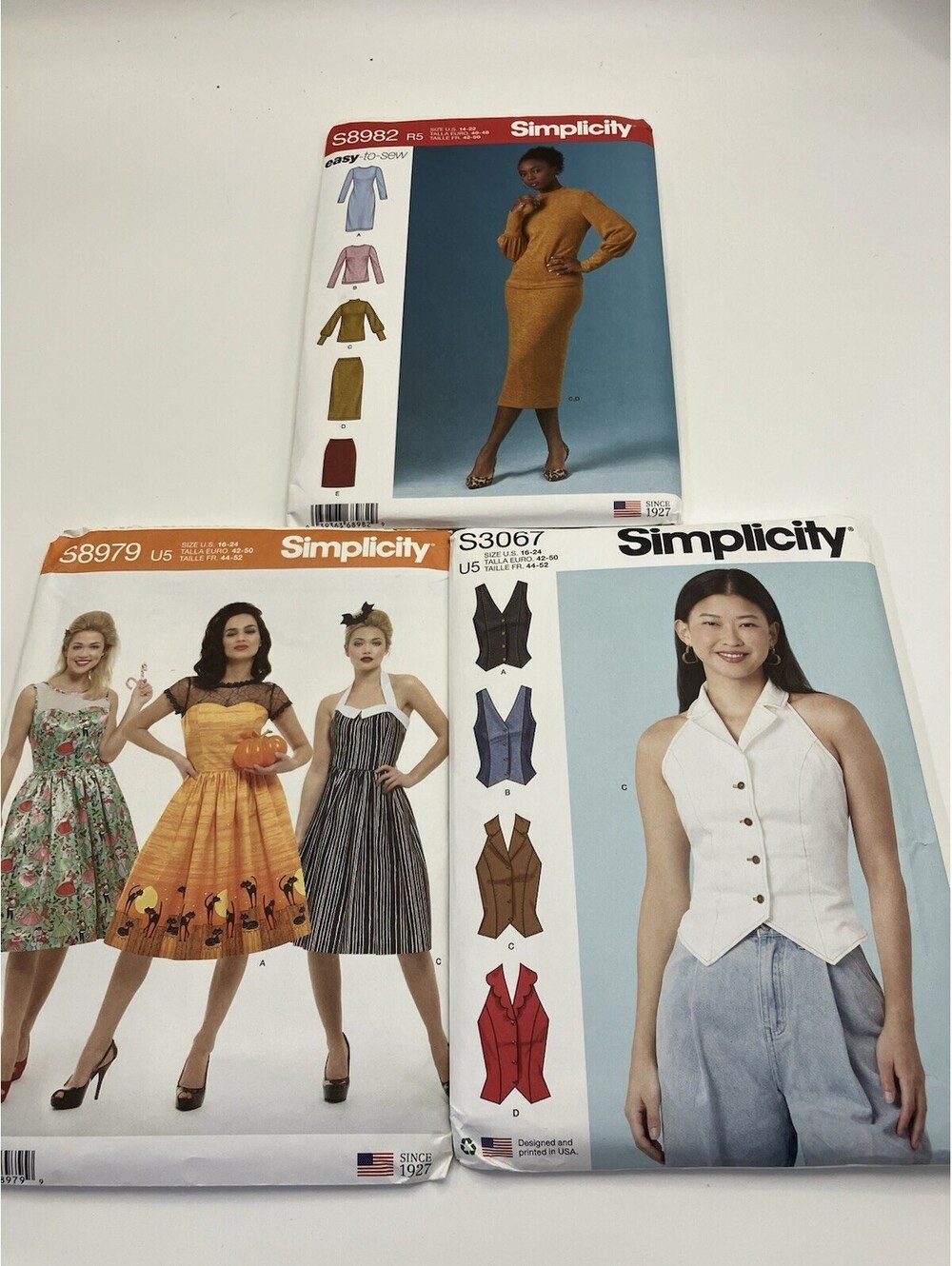 Lot Of 3 Simplicity Sewing Patterns For Women New